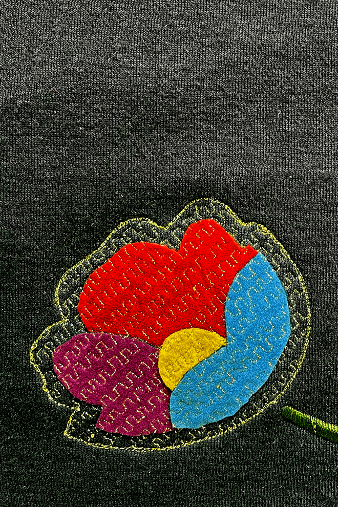 アップリケ刺繍